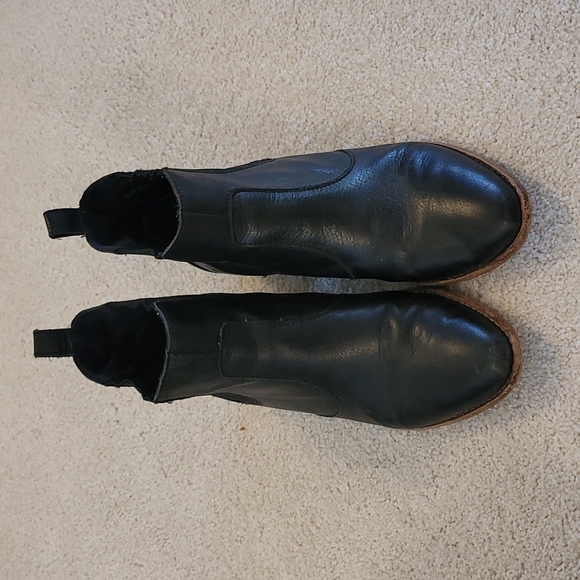 Gap Black Leather Chelsea Western Boots - Picture 3 of 6